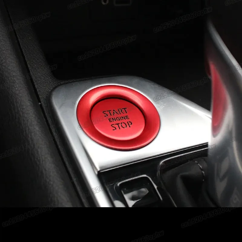 Aluminum Alloy Car Engine Start Stop Button Sticker Cover for Nissan Sylphy Sentra B18 2020 2021 2022 2023 2024 Accessories Auto