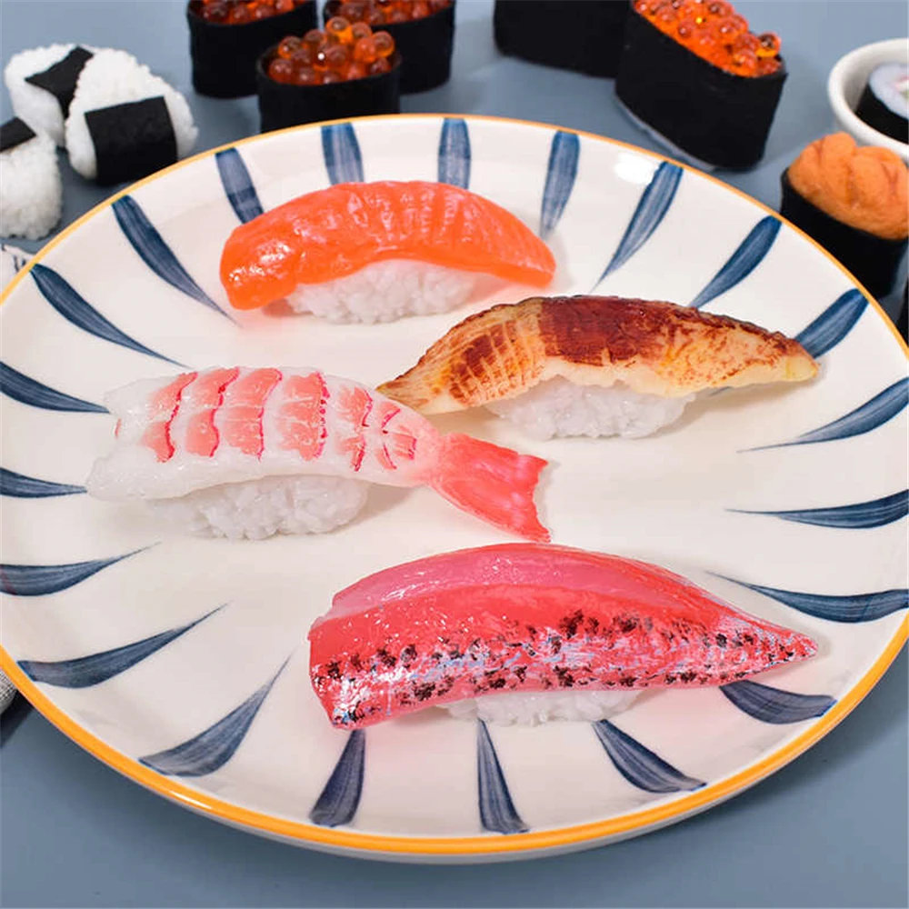 zushi fake food props Kitchen cabinet dining room hall hotel restaurant shop store decoration simulation Artificial sushi