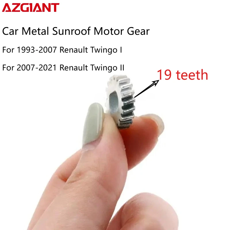 Kit de Reparación de Engranajes para Motor de Techo Solar de Metal de 19 Dientes para Renault Twingo II, Accesorios de Repuesto para Automóvil, Nuevo
