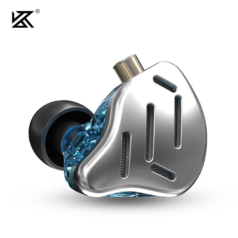 KZ ZAX In-ear HIFI Earphones 7BA 1DD 16 Unit Hybrid Metal Headset Music Sport Headphones Noise Cancelling Earbuds Monitor Mic