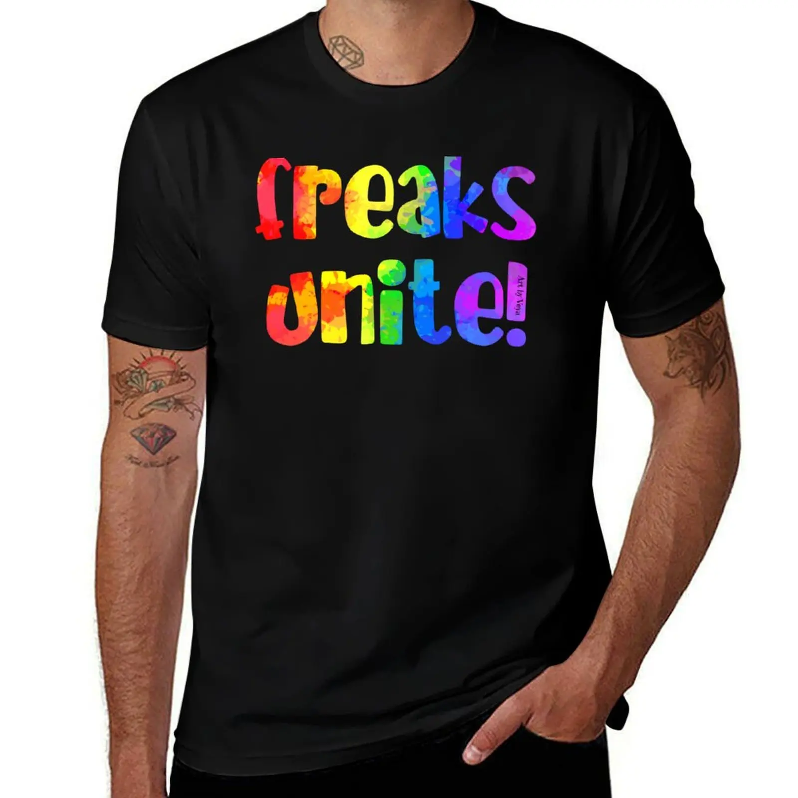 

Freaks Unite! T-Shirt t shirts for man cotton soft cotton tshirt 100% t shirt for man 100 percent cotton T-Shirt