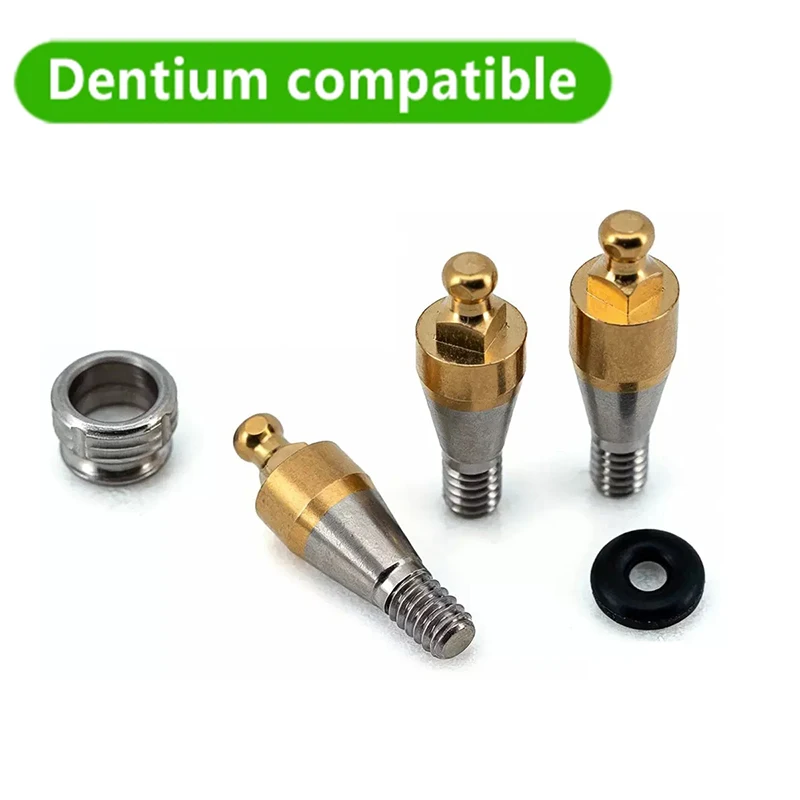 For Dentium Ball Abutment Set OEM Factory Direct with Housing Silicone Cap Dental Attachment Titanium tool