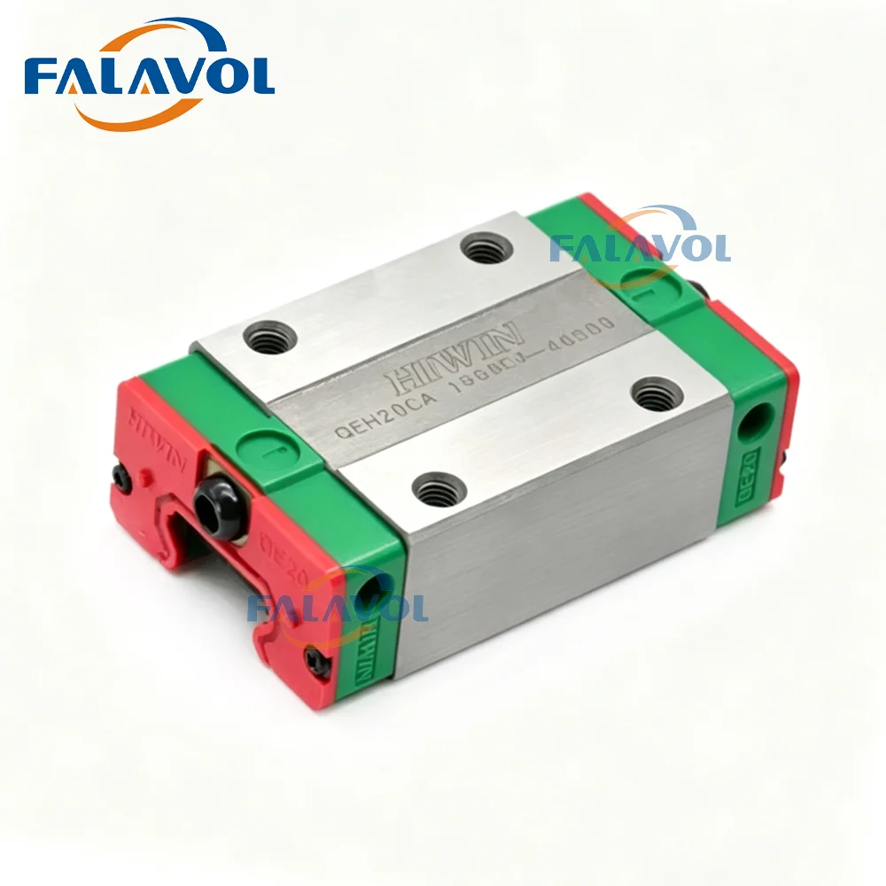 FALAVOL HIWIN Linear Guide Slider Block QEH15CA QEH20CA QEH25CA Block for Large Format Printer Linear Rail CNC Printer