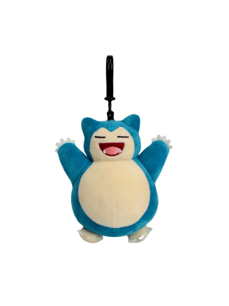 Genuine Animal Pokemon Series Pikachu Snorlax Kawaii Plush Toys Cute Pendant Keyring Keychain Birthday Party Gifts For Kid Boy