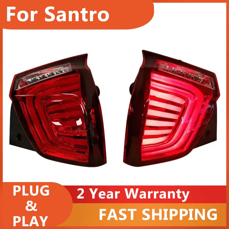 

Автомобильные аксессуары для Hyundai Santro Taillight 2017-2019 Santro Задний фонарь Задний DRL Противотуманный тормозной сигнал поворота заднего хода