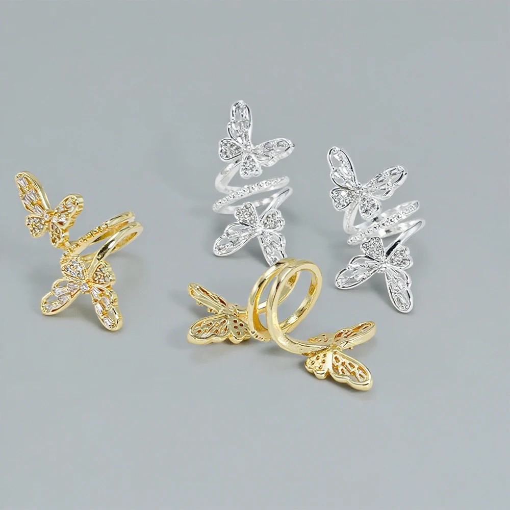 

Cordial Design 12*35MM 20Pcs Jewelry Findings & Components/Copper Ring/Hand Made/Genuine Gold Plating/Butterfly Shape #194764