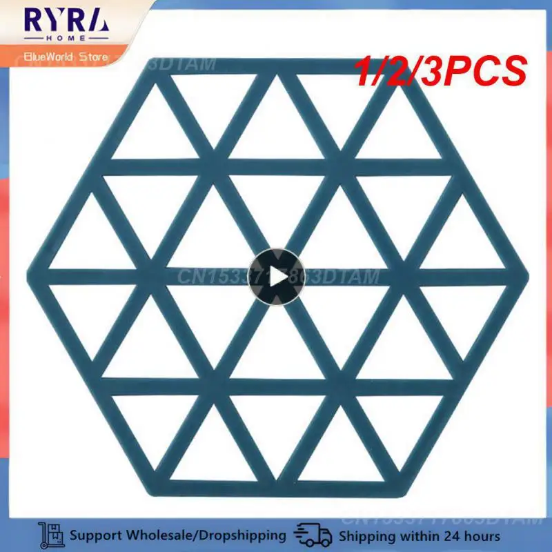 1/2/3PCS Non-slip Bowl Mat High Quality Material Anti-slip Effective Thermal Insulation High Temperature Resistance