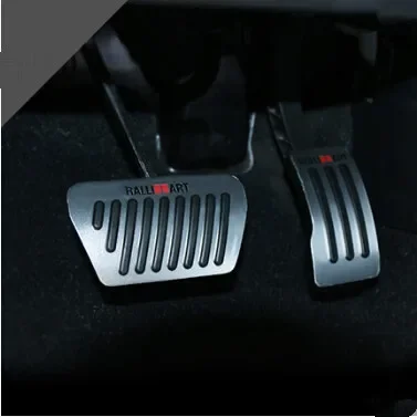 Reposapiés de estilo de coche, funda para Pedal de freno de Gas para Mitsubishi Lancer Outlander ASX Pajero Eclipse Grandis FORTIS Zinger