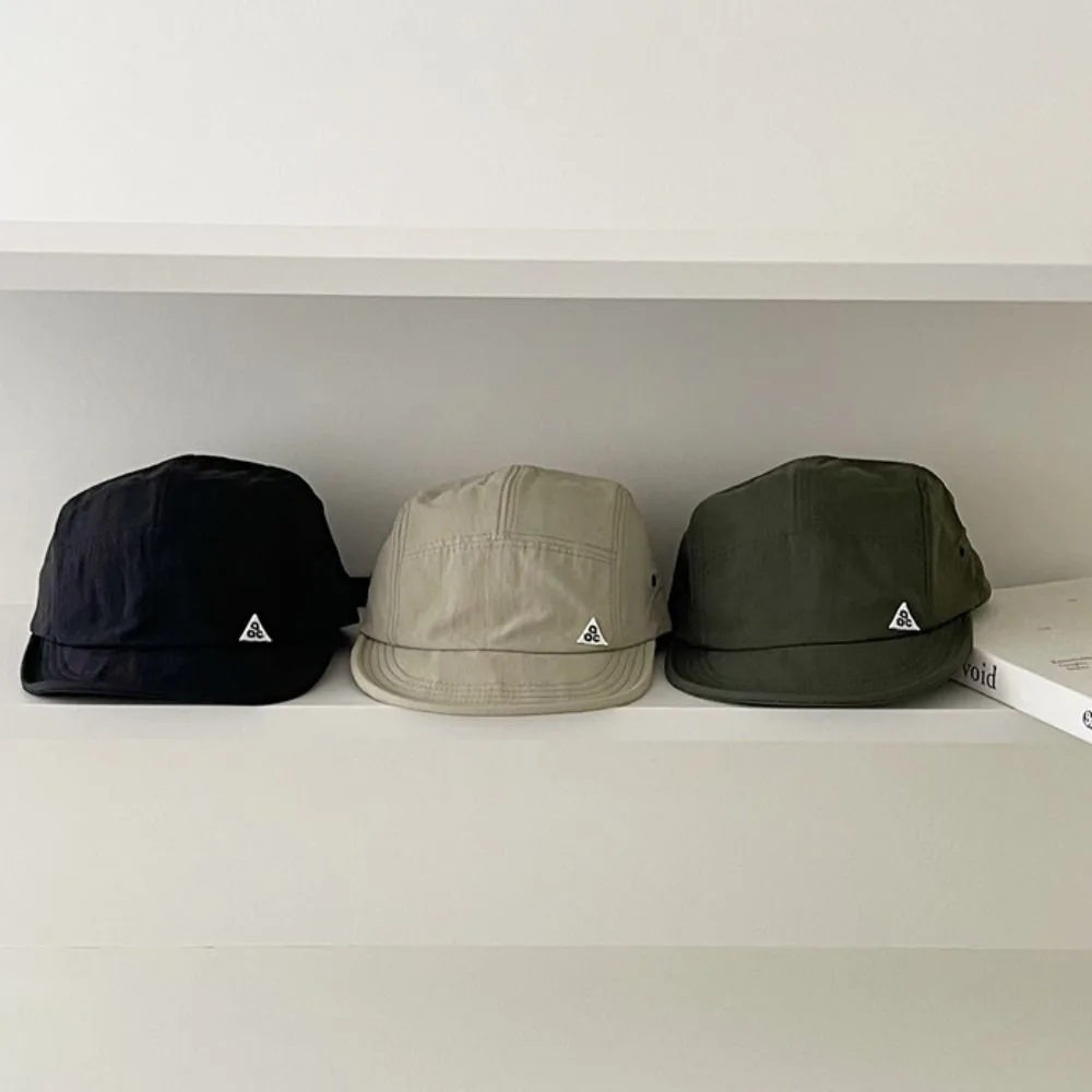 Retro Short Brim Camping Hat Quick-Dry Soft Sun Hats Adjustable Baseball Cap Spring Summer