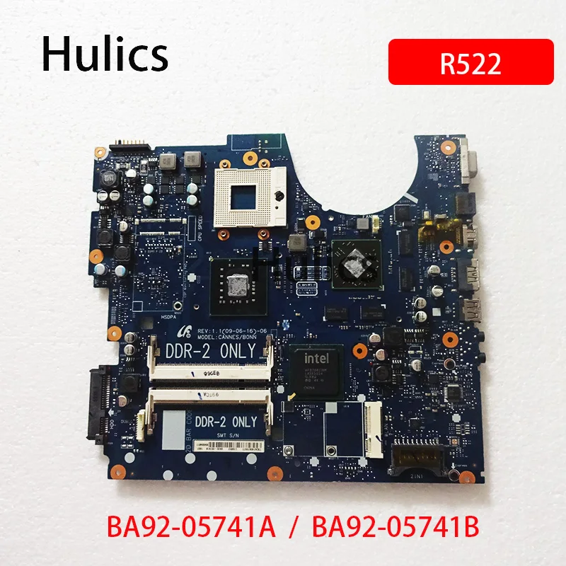 

Hulics Used BA92-05741A BA92-05741B BA41-01060A BA41-01061A For Samsung NP-R522 R522 R620 R520 Laptop Motherboard PM45 DDR2