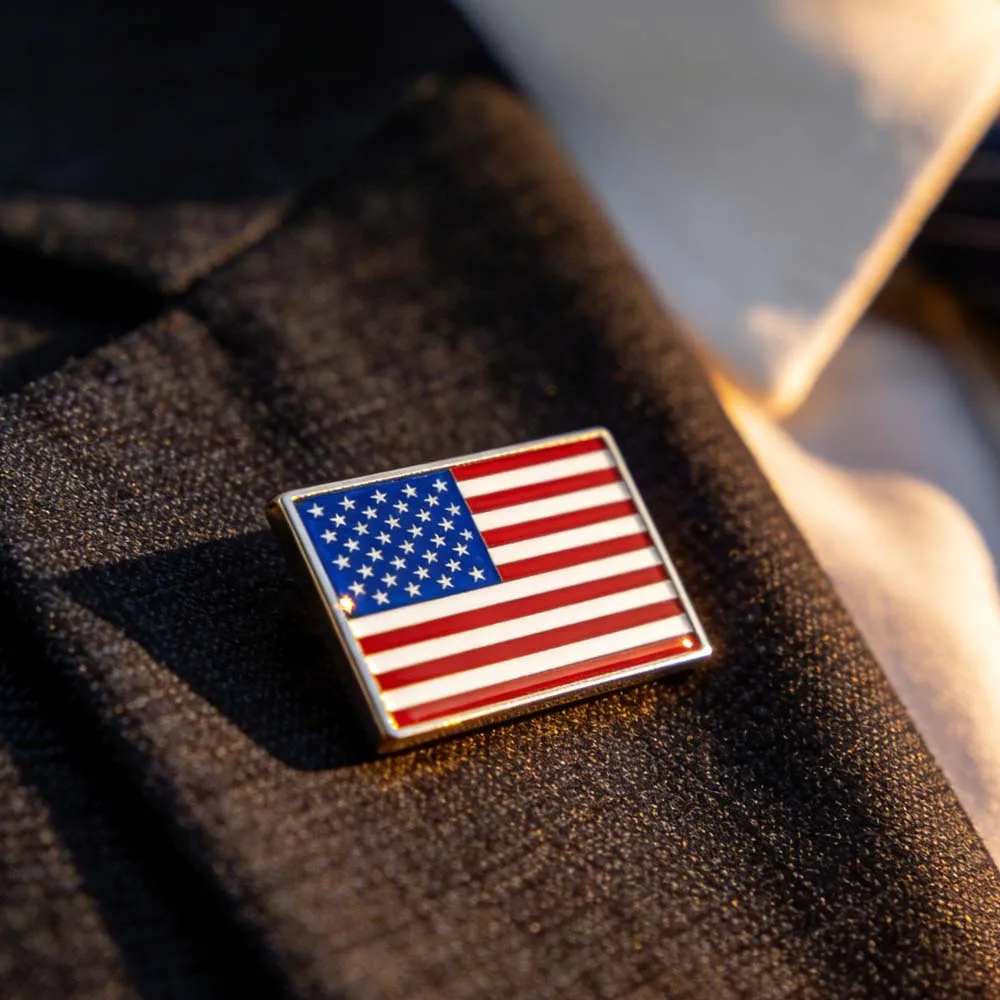 Flag Brooch For Women Men America Argentina Brazil Germany France Spain Germany US Badge Pin Metal Accessories Stainless Steel