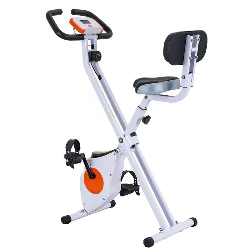Smart Folding Exercise Bike with 8-Level Resistance & Steel Frame Save Space for Home Gym Use