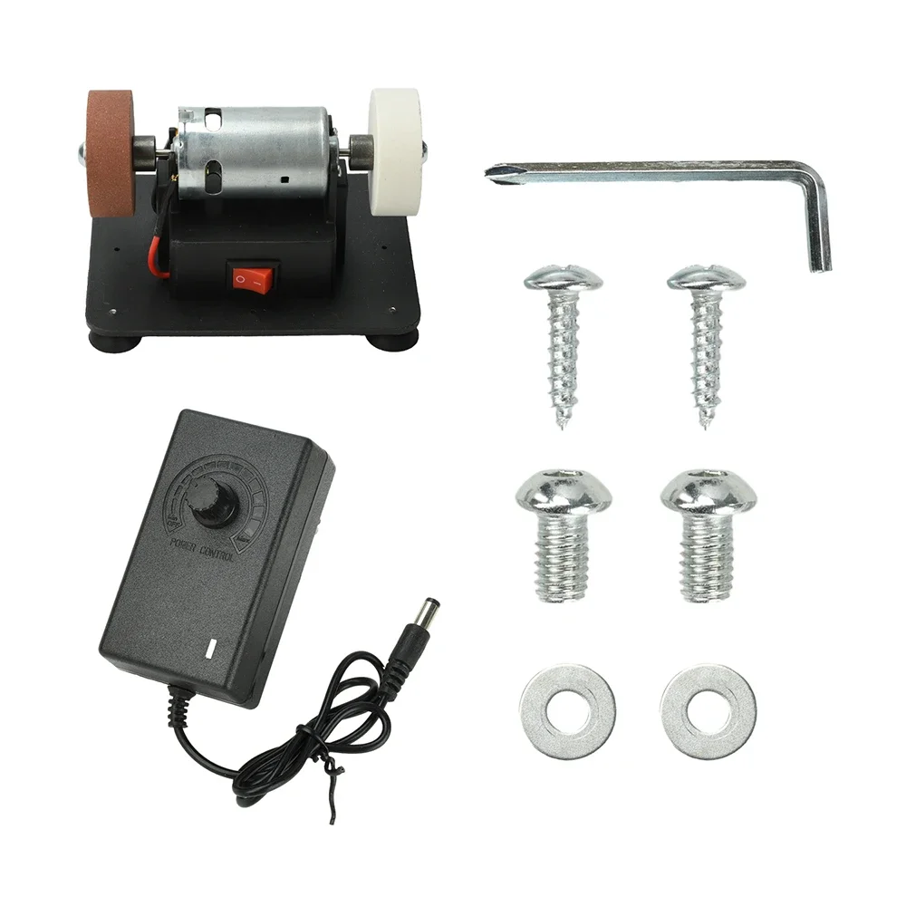 Elektrischer Schleifer 100W Reiner Kupfermotor AC 100-240V Grob- und Feinschleif- sowie Poliermaschine Tragbares Desktop-Schleifwerkzeug – Detail 5