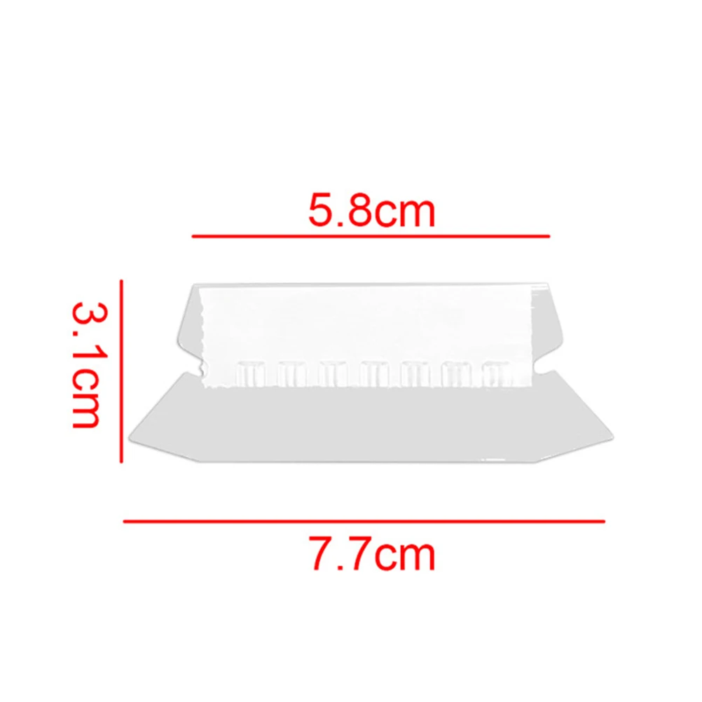 

25pcs Hanging Folder Tabs Clear Plastic Labels Multicolor White Reusable File Folder Labels Notebook Accessories