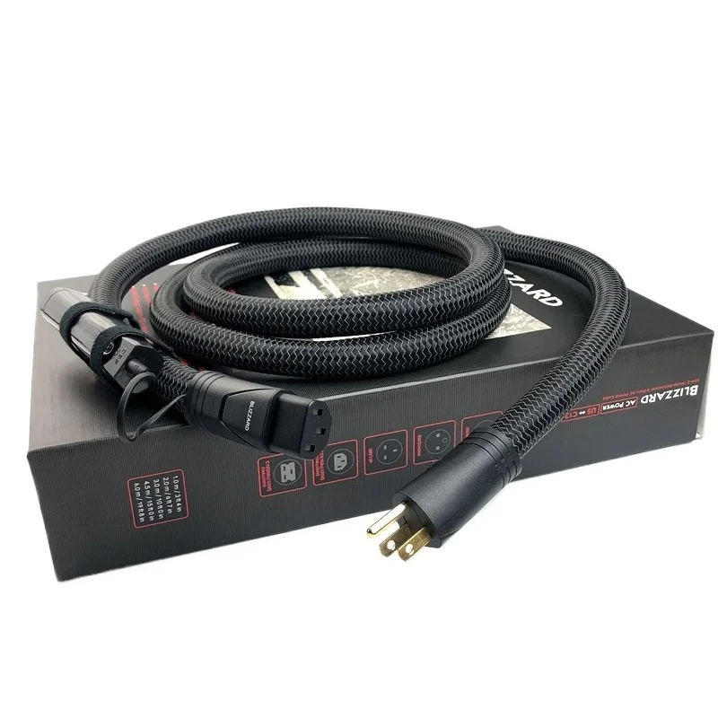 Blizzard C13 AC Power Cable High-Purity PSC+ Copper HiFi Audio Power Cord US & EU Plug with Box