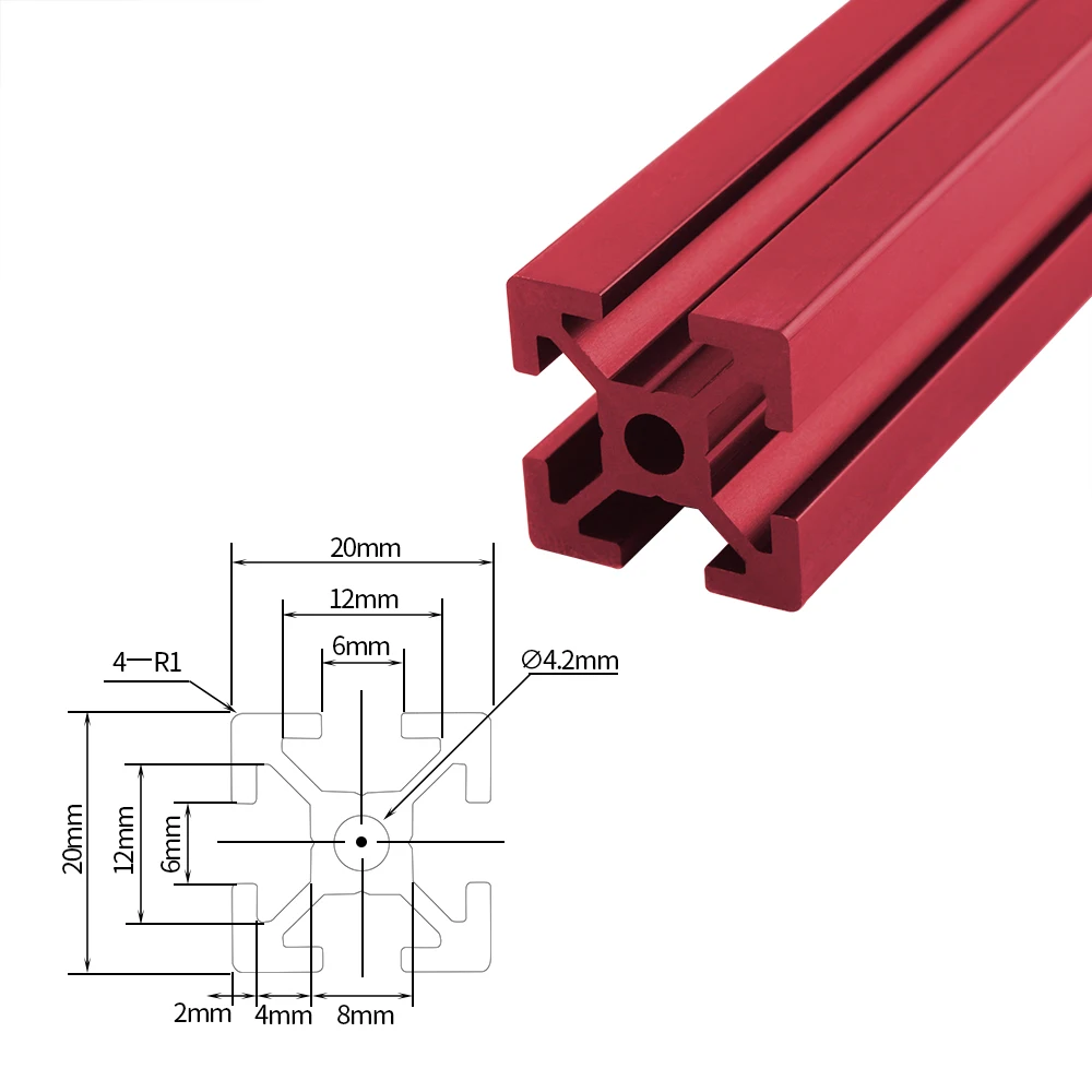 Imagem -06 - Kit Quadro Impressora 3d para Voron Trident Perfil Quadro Padrão Europeu 300 mm Boa Qualidade