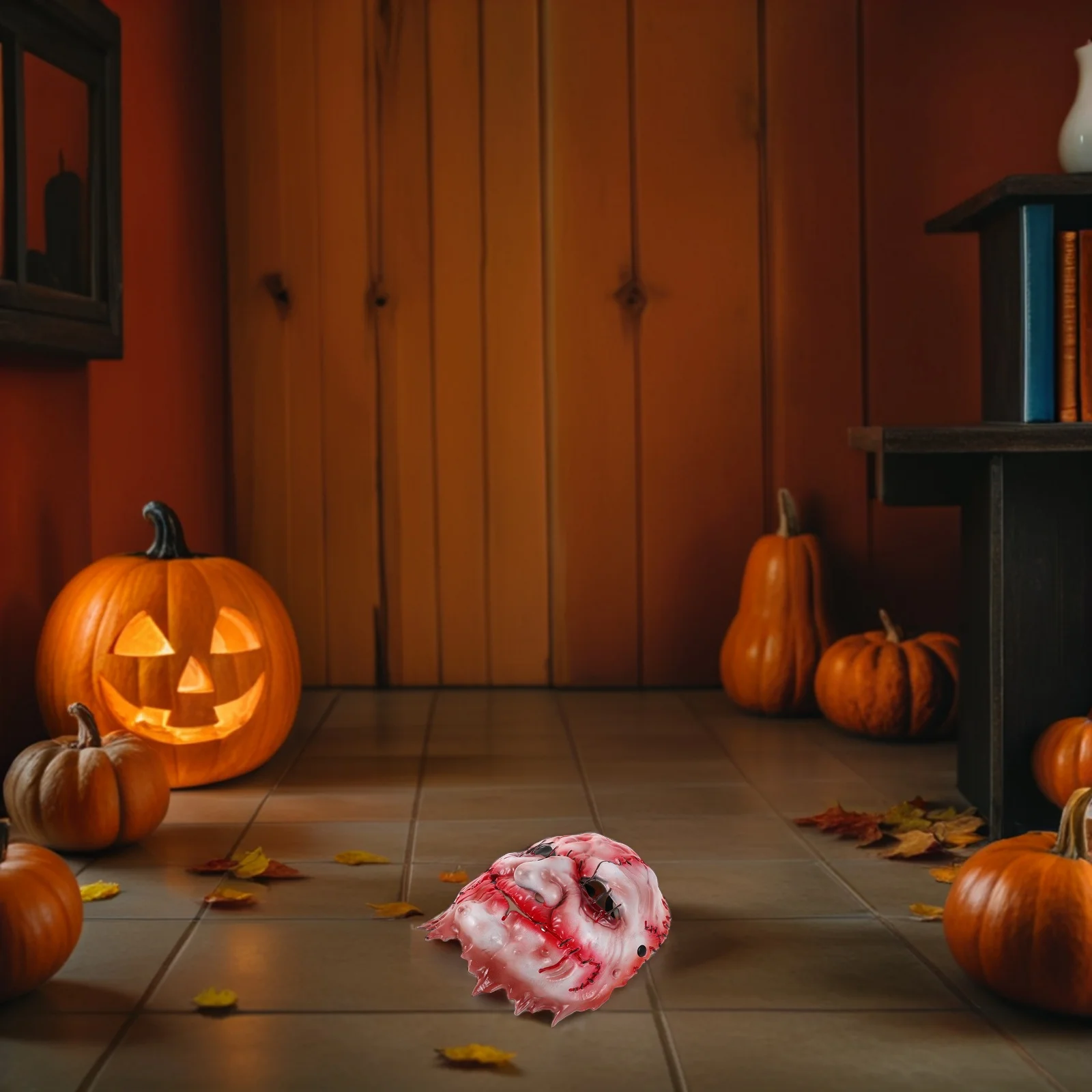 Costume Halloween Witch Mask Eva Scary Face Makeup Horrific Pink Carnival Party