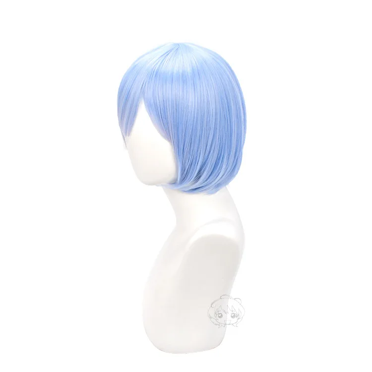 Re:ZERO - Życie w innym świecie Peruki Cosplay Rem Niebieskie Krótkie Włosy Kobiety Halloween Party Przebranie Akcesoria Kostiumowe