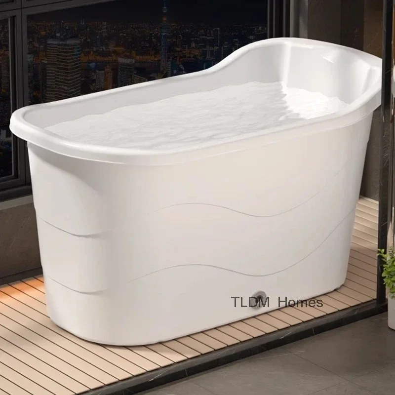 

Large Adult Hot Bathtub Pedicure Shower Plastic Postpartum Swimming Bath Tub Bucket Barrel Alberca Household Merchandise