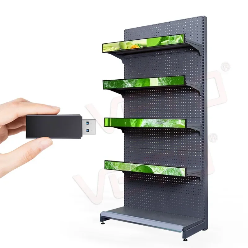 Digital Touch Screen Displays Strip Screen Advertising Ultra Wide Monitor Stretched Bar Lcd Screen