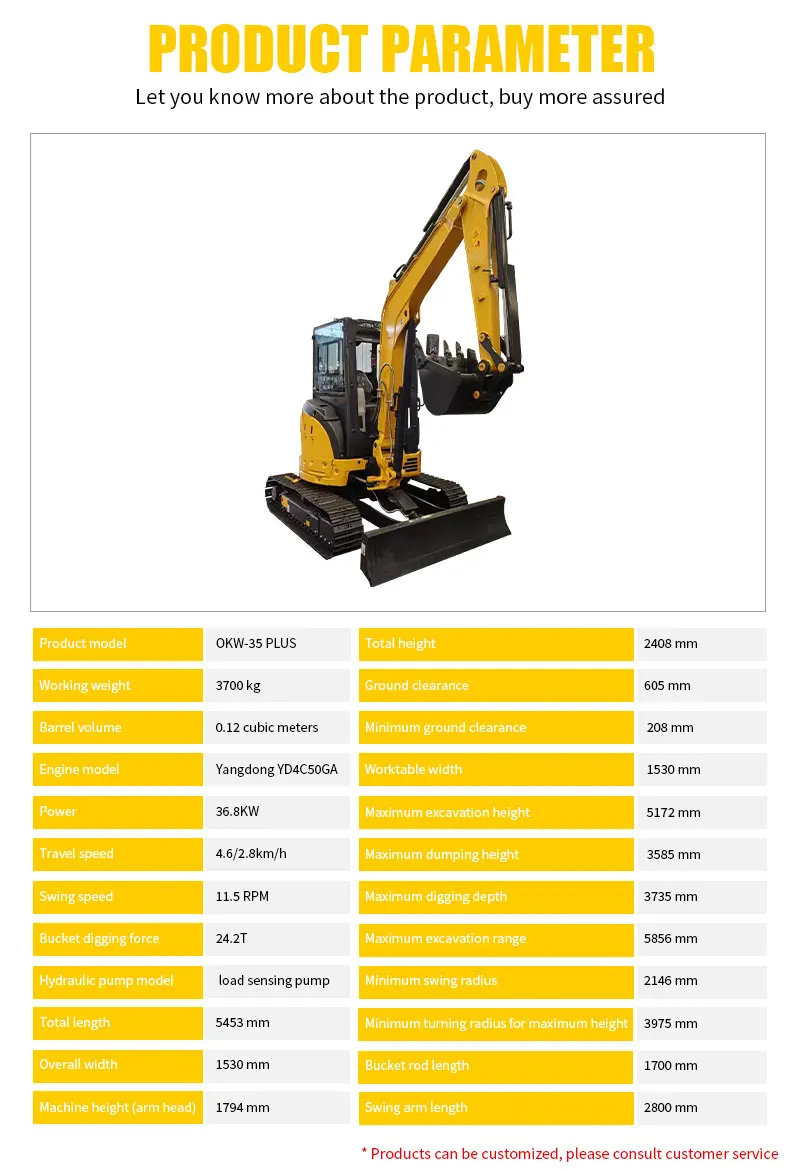China Manufacture Farm Minibagger CE EPA Diesel Hydraulischer Kleinbagger 3,5 Tonnen Baumaschinen Minibagger Preise – Detail 7