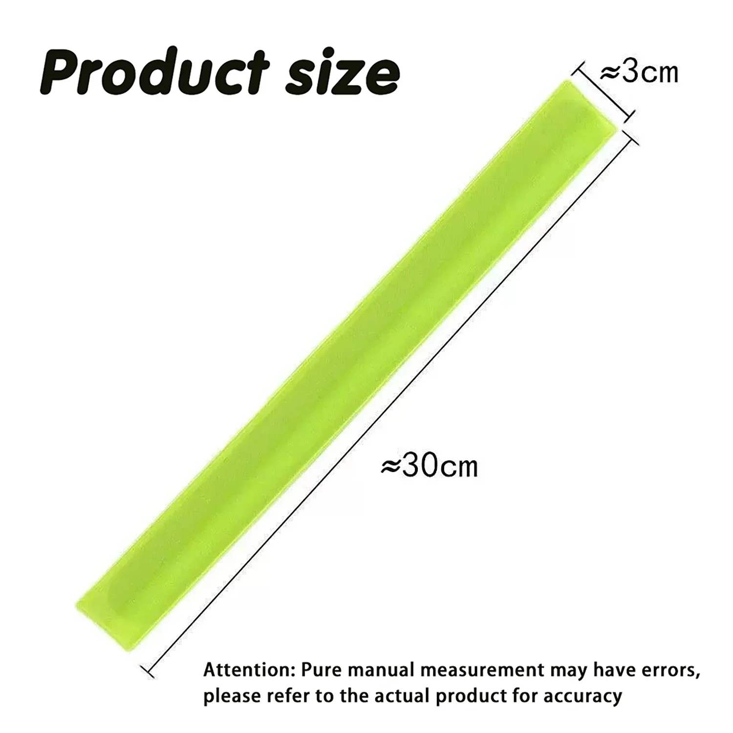 Cool Reflective Warning Band for Night Cycling, Running & Outdoor Sports - Elastic, Self-Wrapping, Night Safety Alert Wristbands