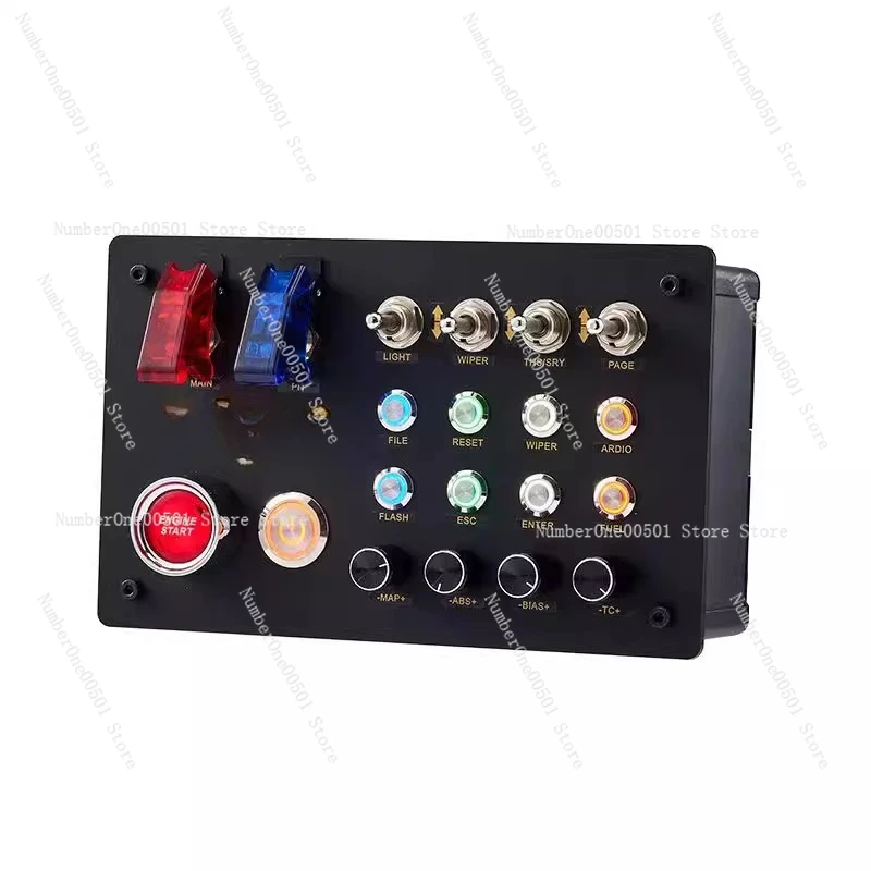 Simulated Racing Car Central Control Box Button Board Hub Multi-function Instrument