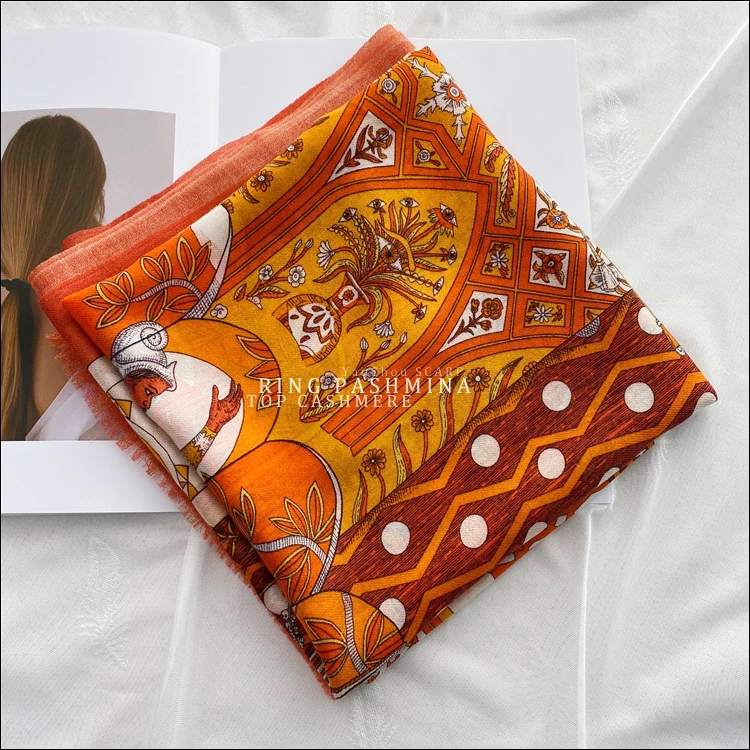 Extra Large Winter Scarf For Women Designer Cashemere Scarves Pashmina Shawl Winter Foulard Hiver Femme Cachemire 200 100cm