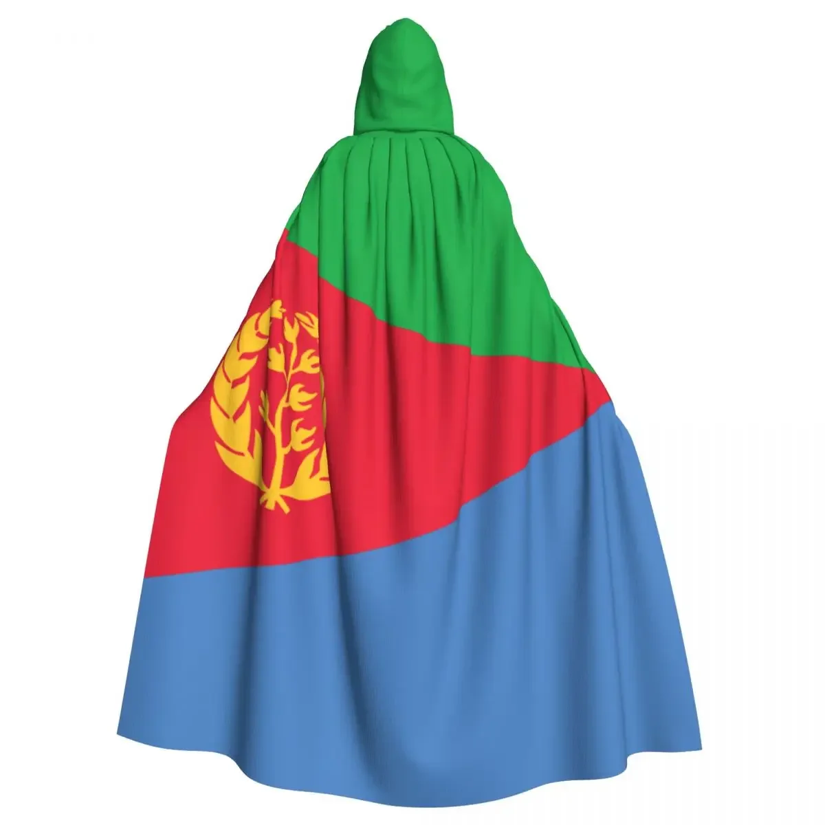 Eritrea Flag Unisex Witch Party Reversible Hooded Adult Vampires Cape Cloak