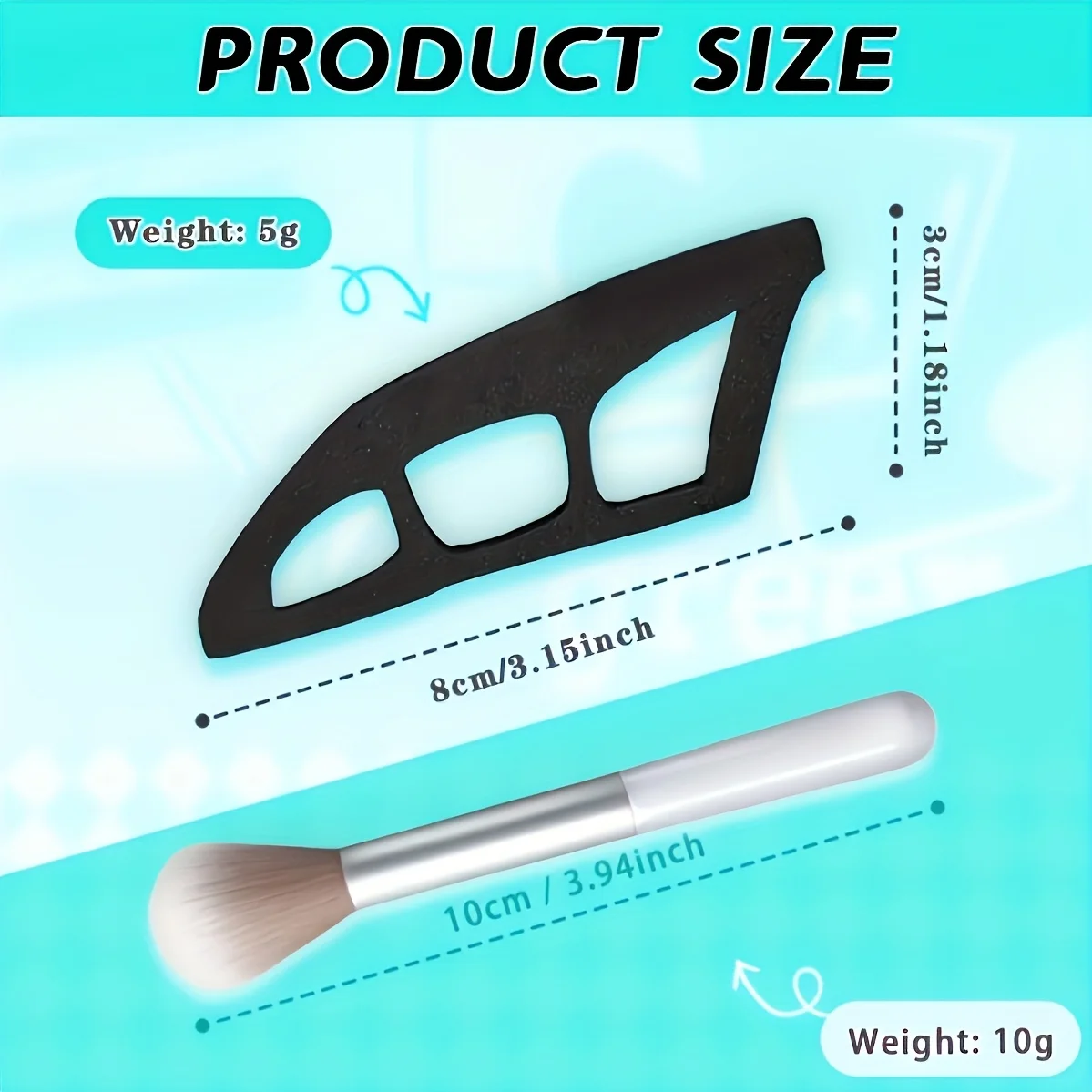 Eyeshadow Tool Set, Eyeshadow Assistant, Reusable Eyeshadow Guides, Makeup Stencil Tool with Brushes for Creating Cat Eyeliner