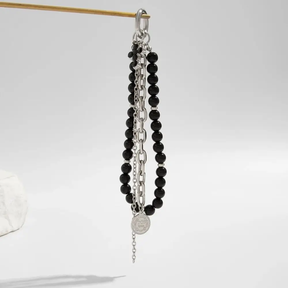 أنيقة معدنية اللؤلؤ مطرز المفاتيح الخوخ شكل قلب شرابة الديكور حبة حقيبة سلسلة قلادة مجوهرات حقيبة الملحقات #3