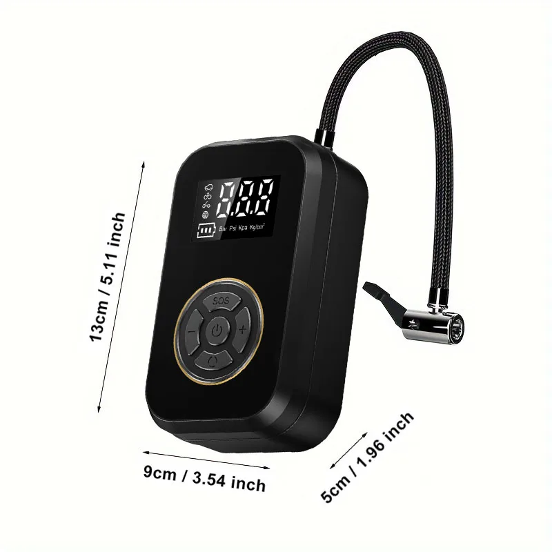 Draadloze Draagbare Auto Luchtpomp Luchtcompressor ABS 12V 150PSI Elektrische Bandenpomp voor Motor Fiets Autoband bal