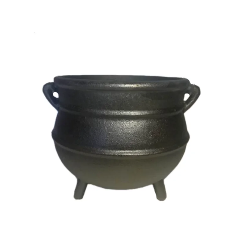 

Чугунный горшок Potjie, Южная Африка, горшок с тремя ножками, горшок для ведьм, ритуальный реквизит, горшок без ручки и крышки