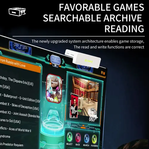 Imagen 2 del producto Coopreme Y7 Super TV Game Box Joystick de salida HD controlador Dual Fighting Home X7 consola de juegos PSP 10000+ juegos