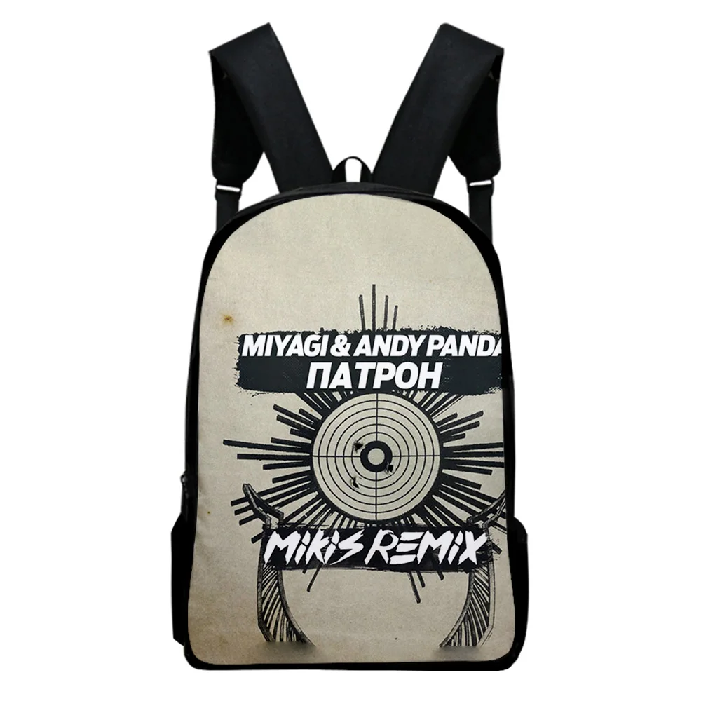 

Creative Popular Miyagi & Andy Panda Notebook Backpacks pupil School Bags 3D Print Oxford Waterproof Boys/Girls Laptop Backpacks