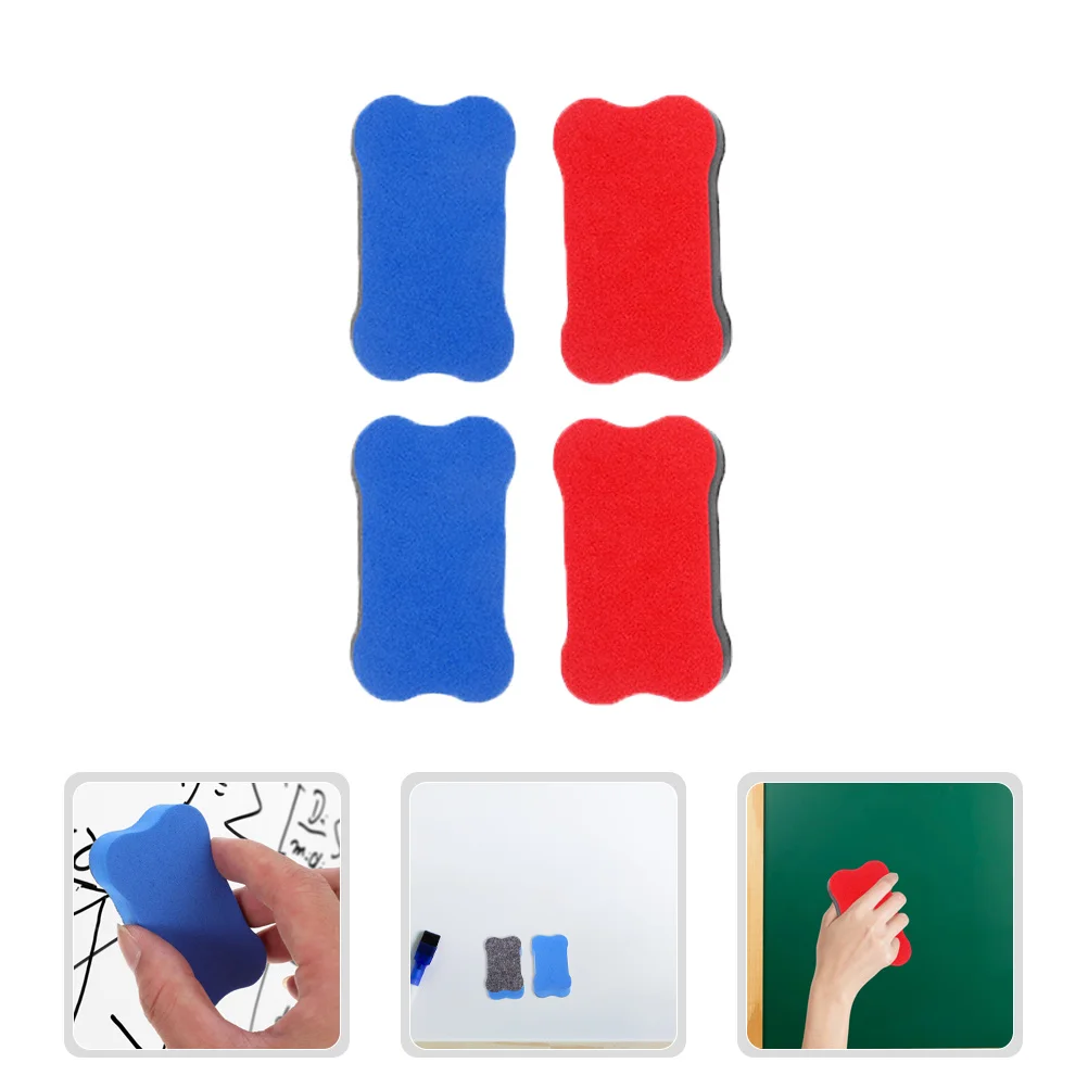 24 Stück Whiteboard-Radiergummis für Kinder, wiederverwendbare Filztuch, trocken abwischbare Radiergummis, tragbar, leicht, Klassenzimmerzubehör für Lehrer