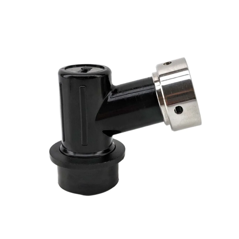 KegLand Black/Liquid Ball Lock Disconnect with Integrated Tap Shank and Collar Suit for Beer Tap Home Brewing