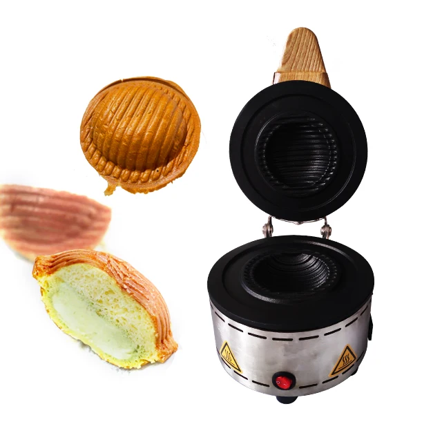 High quality stainless popular UFO hamburger machine ice cream sandwich maker automatic gelato heat press the snack machine