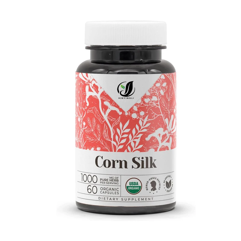 

Кукурузная шелуха USDA Organic, эффективная натуральная добавка, вегетарианские капсулы и органическая кукурузная шелуха, 60 капсул