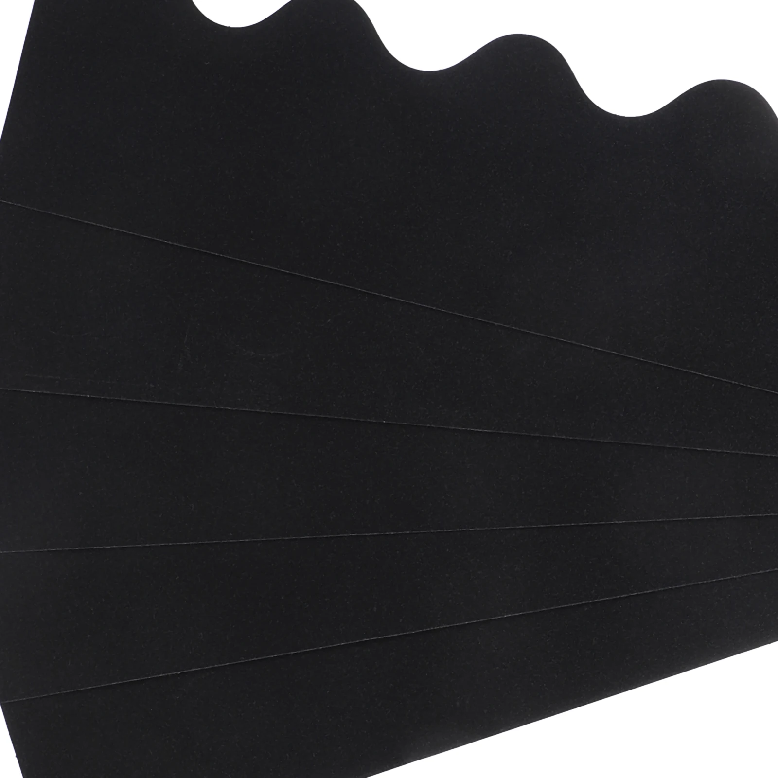 

30 Sheets Black Frame Paper Bulletin Board Borders 75x330mm Classroom Decor DIY Craft Projects Wear Resistant Adhesive Edge