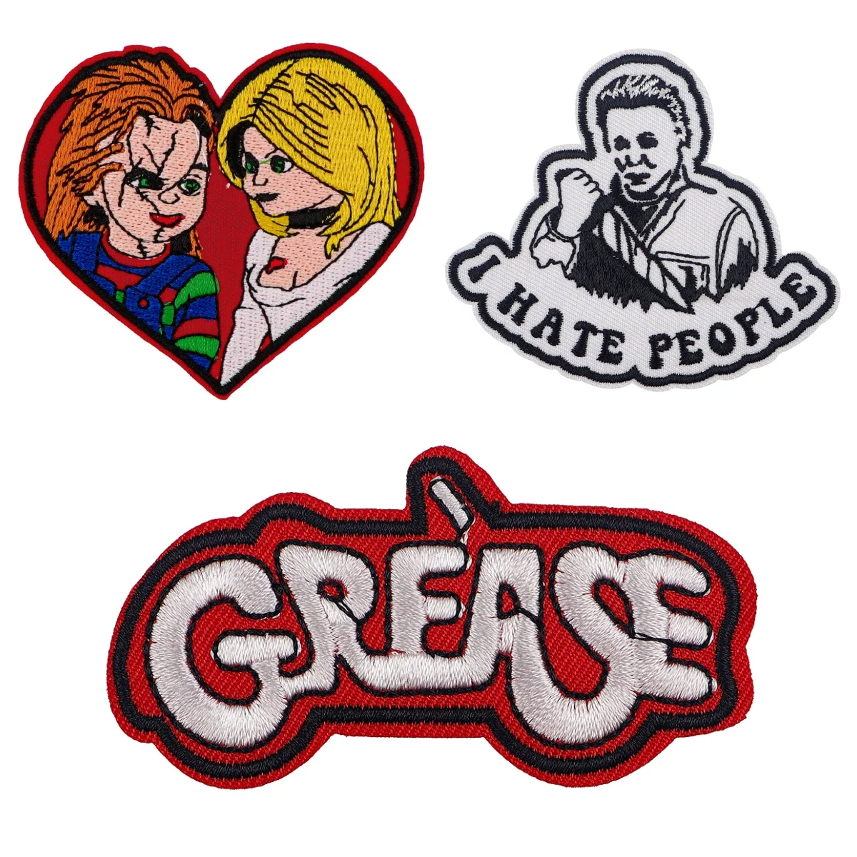 Embroidered Patches for Clothing Patches on Clothes Stickers Iron on Patches Stripes DIY Appliques Halloween Gift