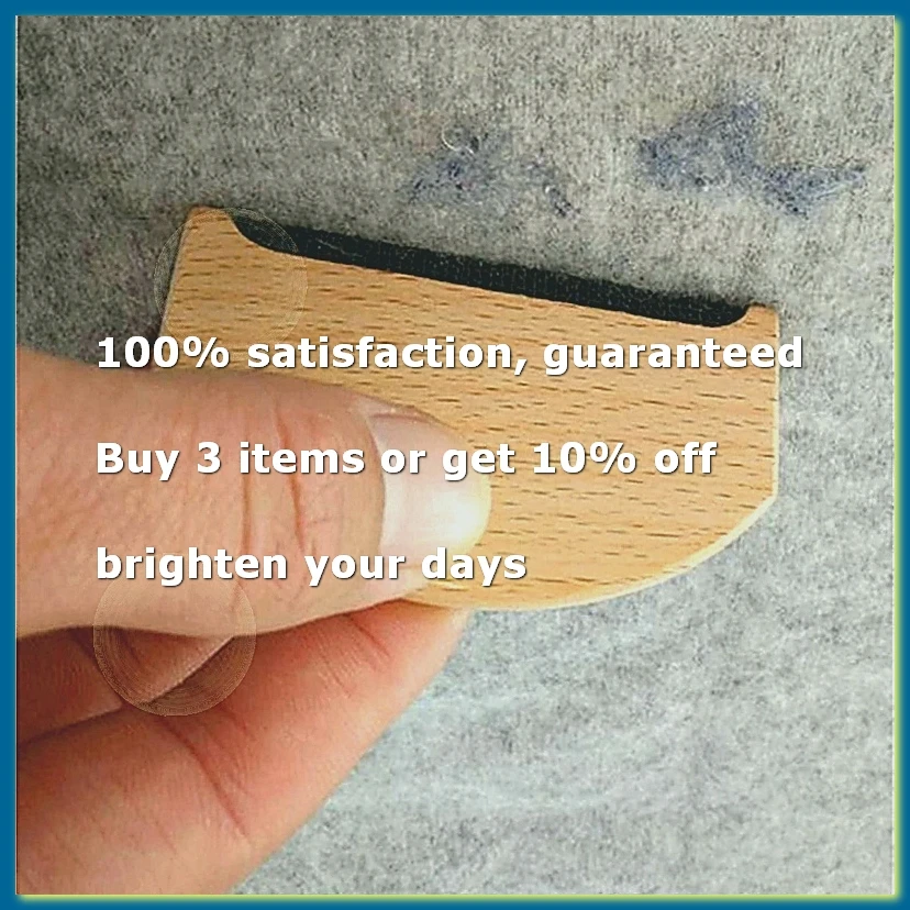 Wool Comb Wooden Pilling Fuzz Fabric Lint Remover Clothing Brush Tool for De-Pilling Clothing Garments Knits Wool CareA09G