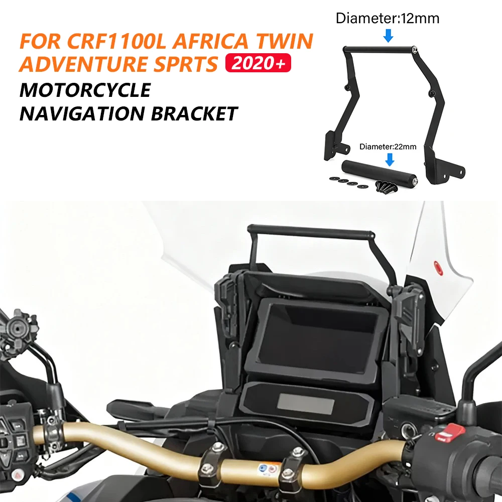 

For Honda CRF 1100L Africa Twin Adventure Sports 2026 Motorcycle Cockpit GPS Navigation System Support Stand CRF1100L 2020-2025