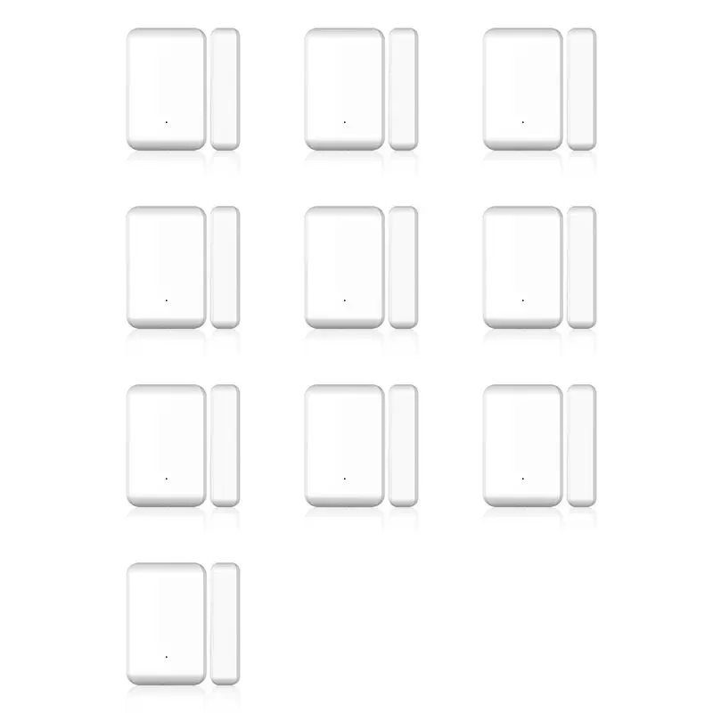 【PRIX CHAUD!】 Capteur de porte TTLOCK sans fil 10X 2.4Ghz, détection de contact de porte, fenêtres, statut d'ouverture et de fermeture, fonctionne avec l'application TTLOCK