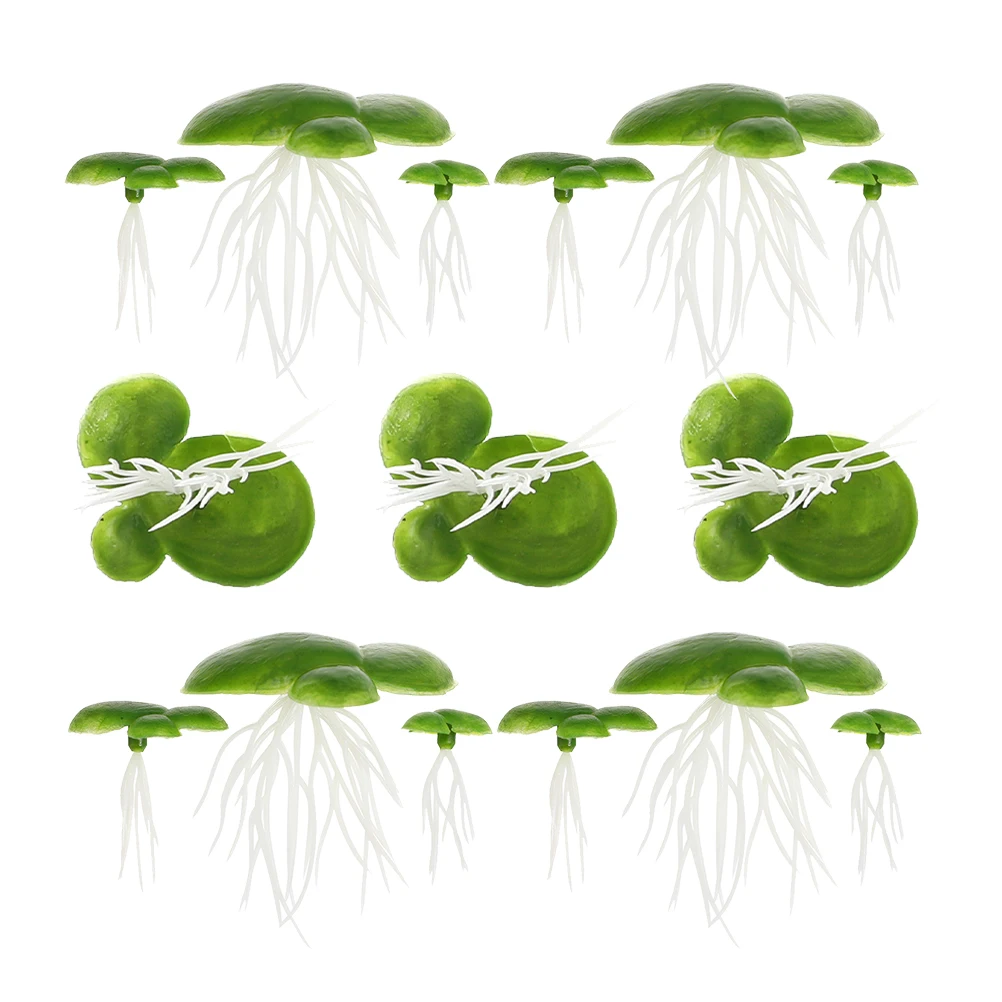 

1 set Artificial Plant Duckweed Plastic Aquarium Floating Plants Natural Color Fish Tank Decor Pond Scenery Miniature