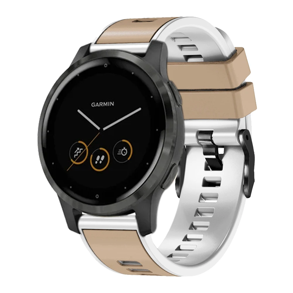 For Garmin Forerunner 255S 265S 645 245 55 Vivoactive 4S Silicone Strap For Venu Sq 2 Plus Smart Watch Bands Bracelet Watchband