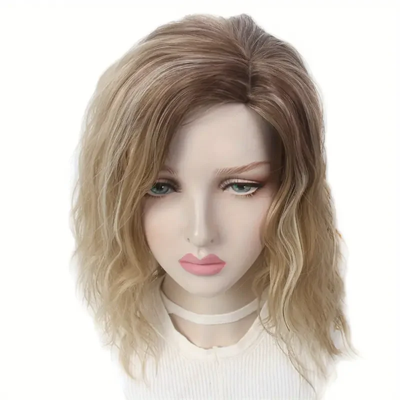 Sassy Wavy Synthetic Wig for Women Glueless with Rose Net Cap, Natural Look Hair Replacement for Daily Use and Cosplay J48801S