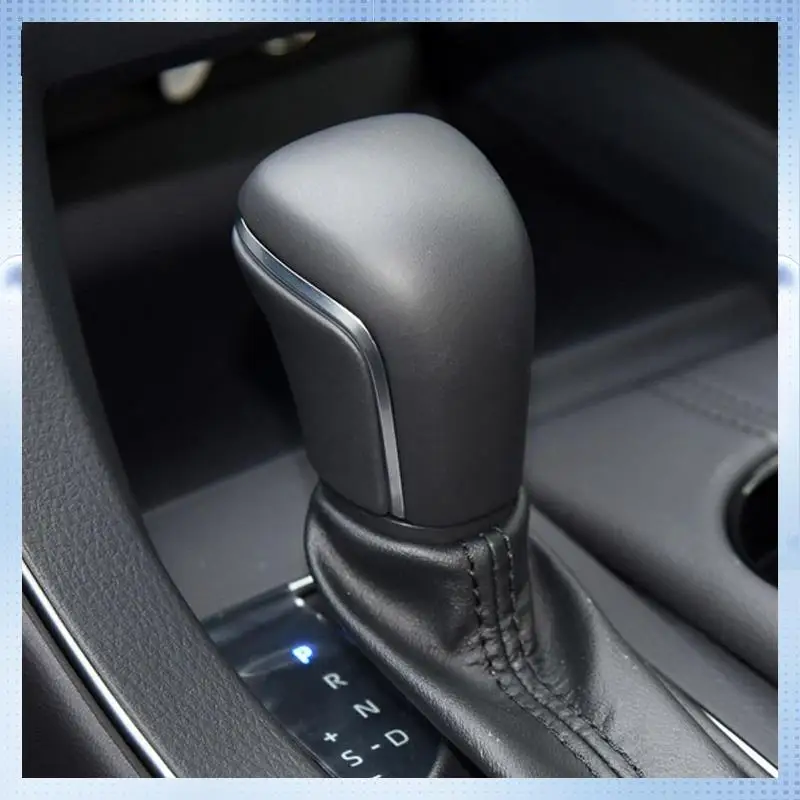 

NEW-Car Leather Gear Shift Konb For Toyota Corolla Levin Camry XV70 V70 Avalon 2018 2019 2020 Gear Shifter Head Ball Black