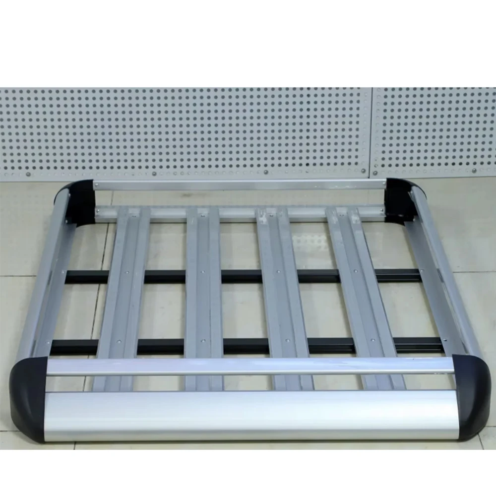 

Polar Bear Car Modification Store Silver Aluminium Alloy Offroad 4X4 Roof Rack SUV Roof Cage for Outdoor Adventures