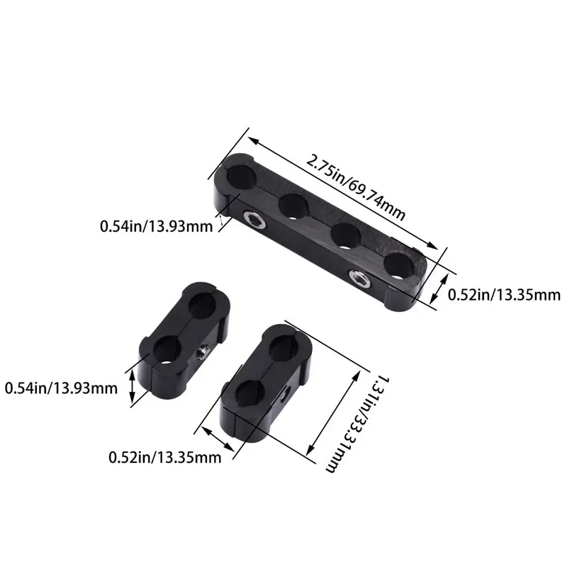 3Pcs for 8MM/9MM/10MM Car Spark Plug Electrical Wire Clamp Separator Line Ignition Cable Clip Auto Decoration Accesssories